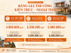 Bảng giá thi công