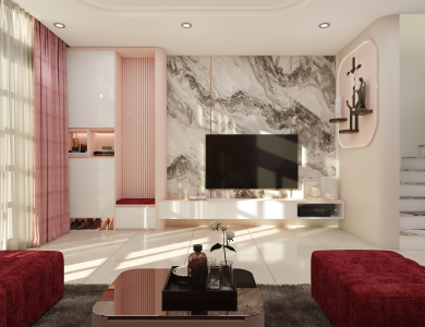 Modern Luxury với bảng màu hồng be thanh lịch