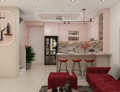 Modern Luxury với bảng màu hồng be thanh lịch
