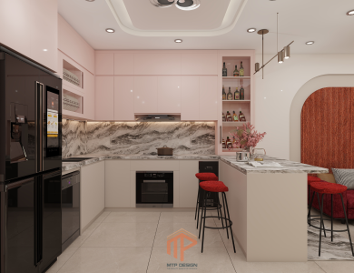 Modern Luxury với bảng màu hồng be thanh lịch