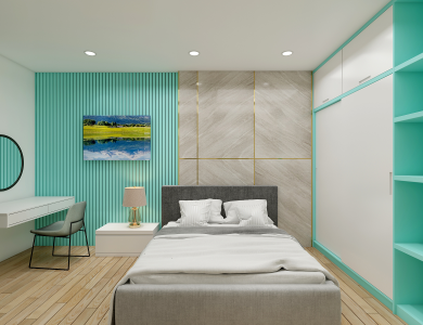 Thiết Kế Thi Công Nội Thất Phòng Ngủ Chung Cư Hà Đô 2