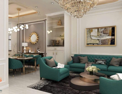 Mẫu Nội Thất Nhà Phố Tân Cổ Điển Đẹp 2025