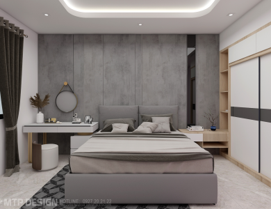 Mẫu thiết kế hoàn thiện nhà phố 3 phòng ngủ đẹp