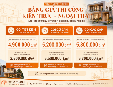 Bảng giá thi công