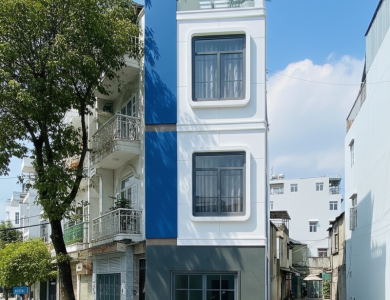 Thiết kế nhà phố 1 trệt 2 lầu 2 mặt tiền tại Vũng Tàu
