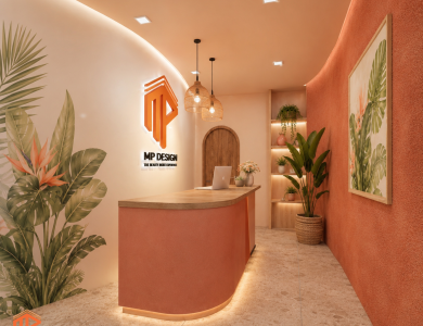 Thiết Kế Thi Công Văn Phòng Phong Cách Tropical Pastel 