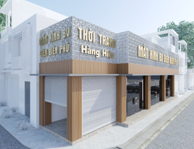 Thiết kế thi công bảng hiệu mắt kính Điện Biên Phủ