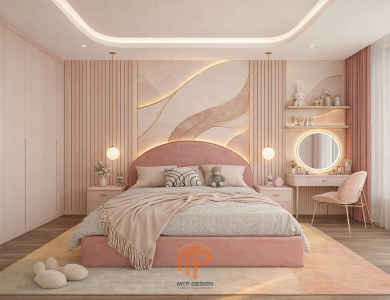 Modern Luxury với bảng màu hồng be thanh lịch
