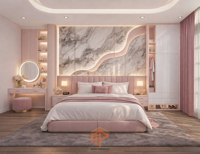 Modern Luxury với bảng màu hồng be thanh lịch