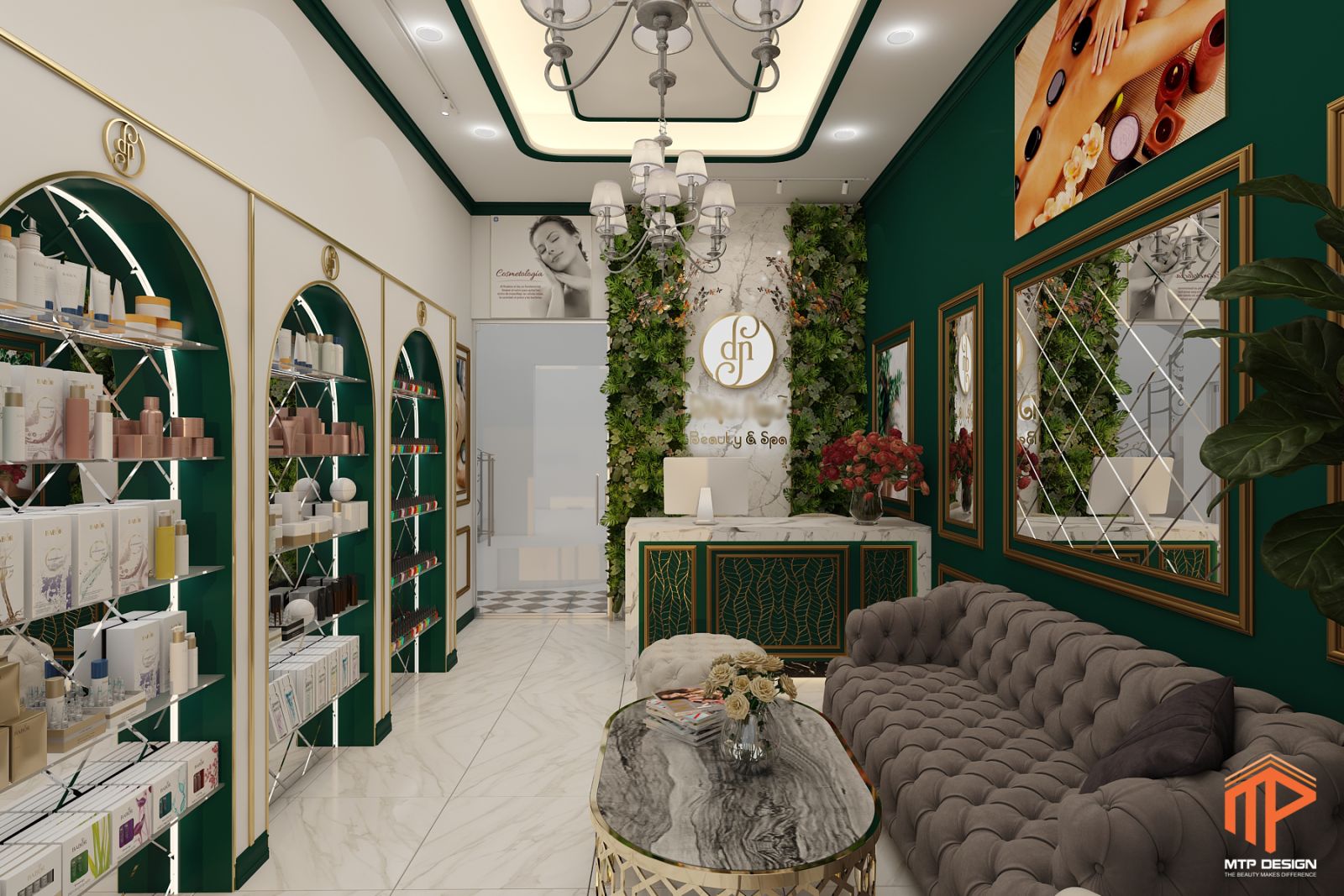 mẫu Thiết kế tiệm spa đẹp 