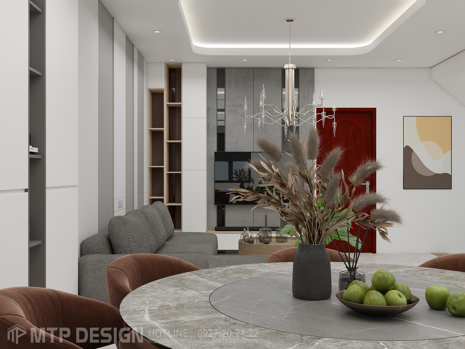 Thiết Kế Nội Thất Phòng Khách Đẹp Ở Thủ Đức