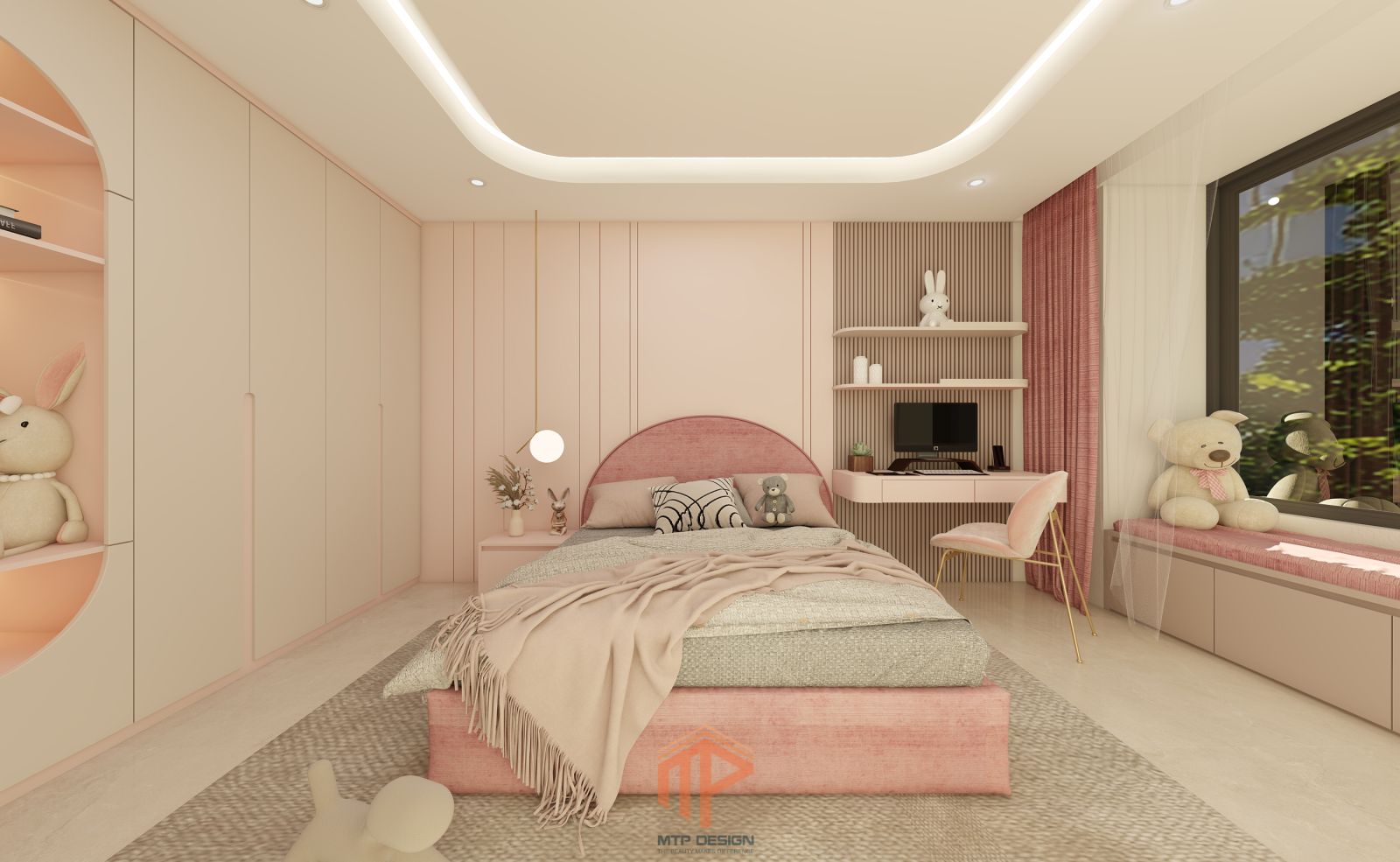 Modern Luxury với bảng màu hồng be thanh lịch