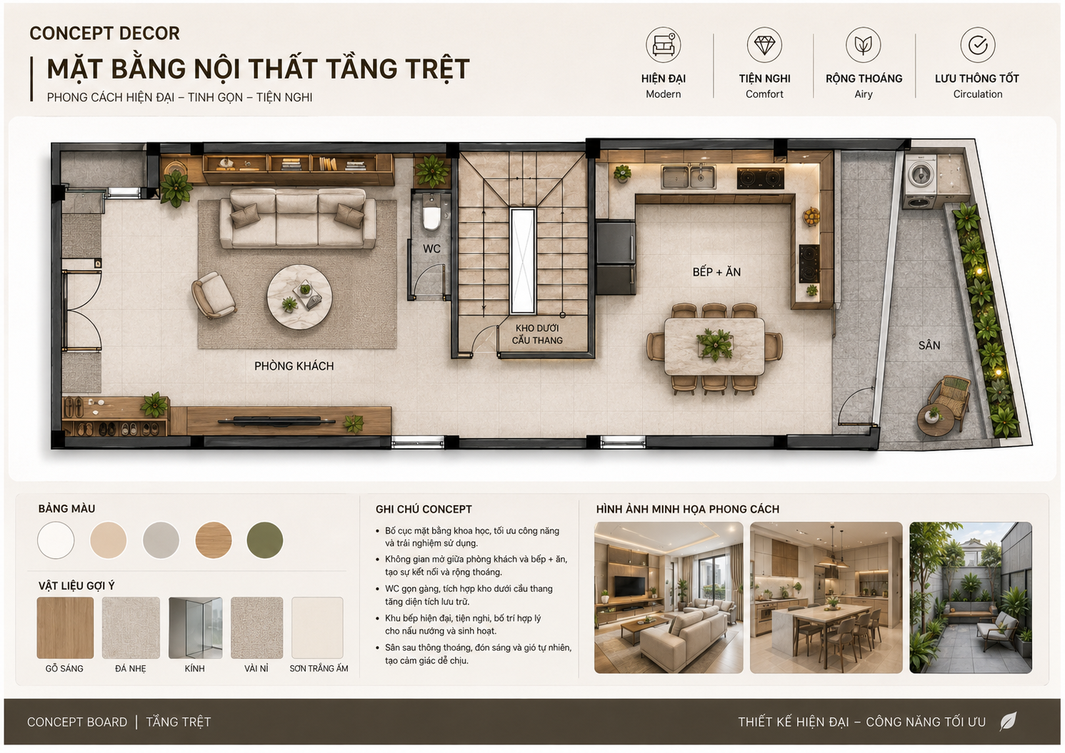The Gentle Curve House, nhà phố hiện đại