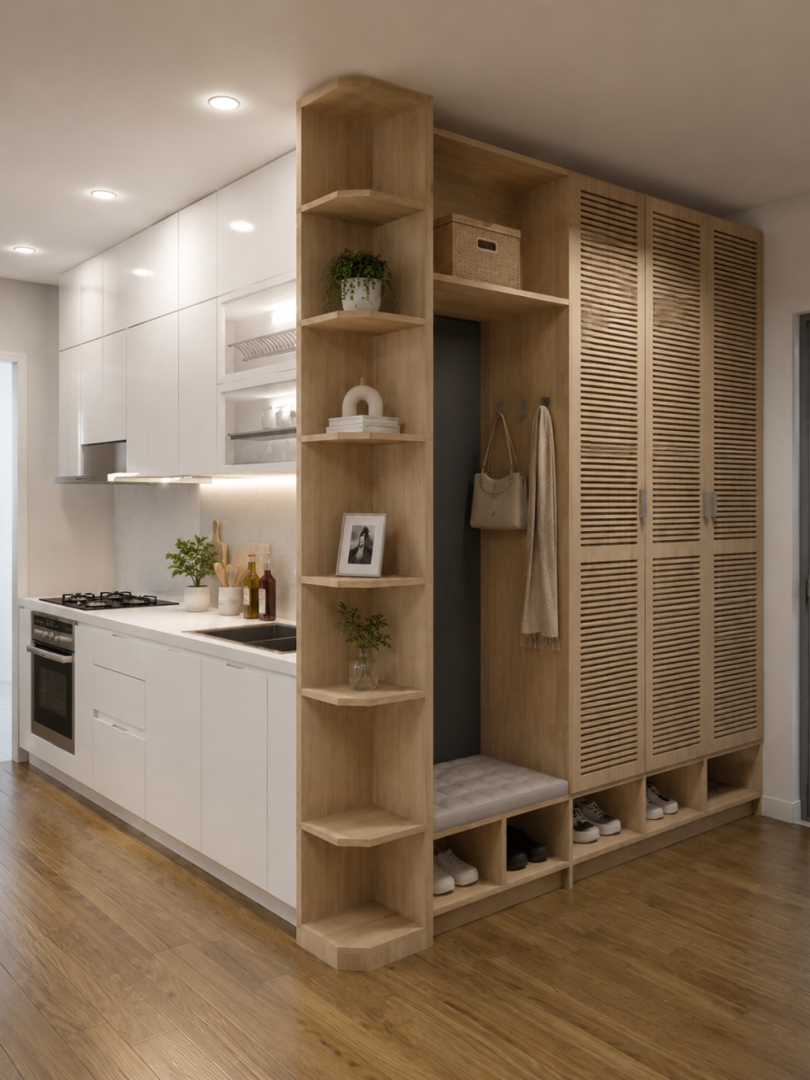 Tủ giày - Tủ quần áo kết hợp đa năng