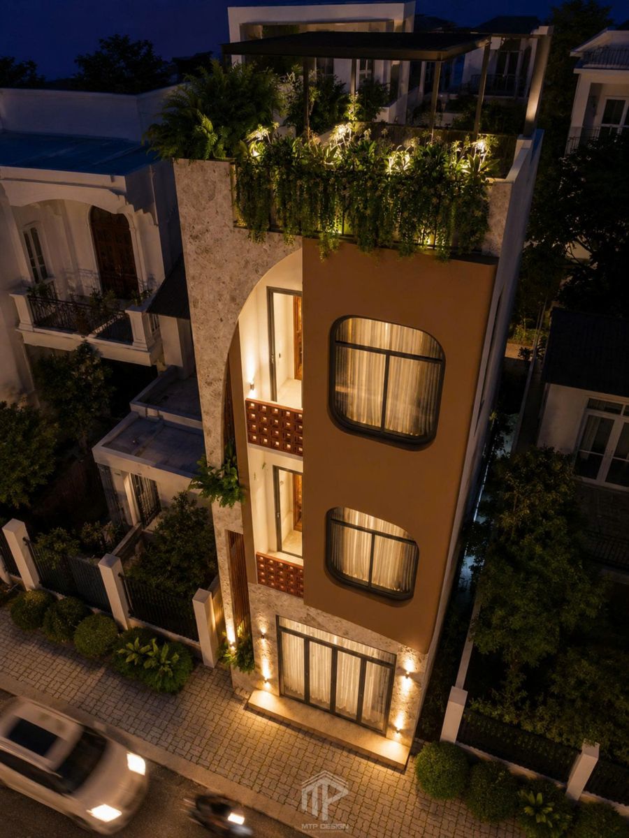 The Gentle Curve House, nhà phố hiện đại